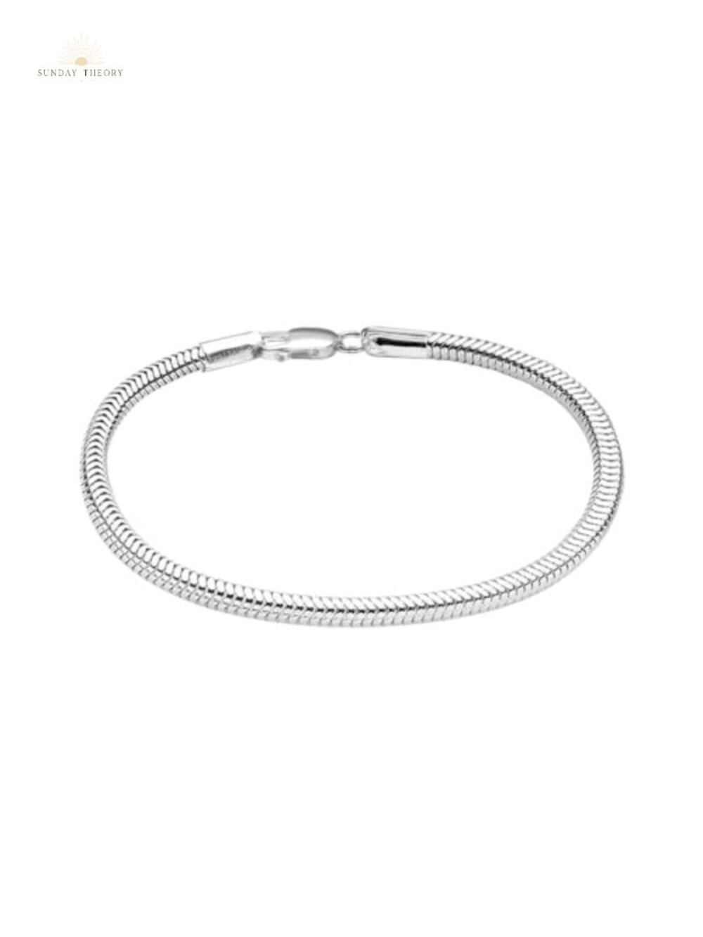 LeCalla 925 Sterling Silver Snake Chain Bracelet Unisex